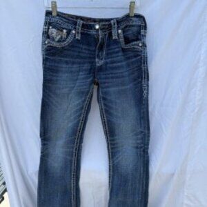 Like New Rock Revival Rosewood Bling Jeans W29 L30 Straight Leg  over 50% off-